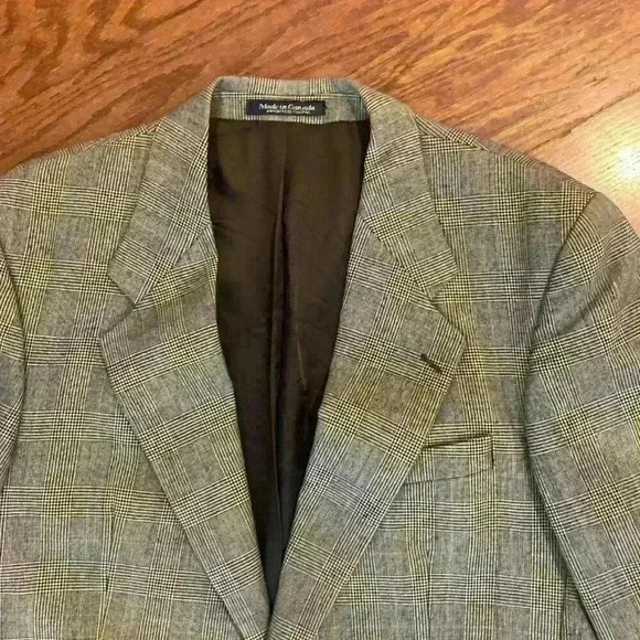 Blazer Sportscoat 100% Virgin Wool size 42 R 42R Two Button Placket - Picture 5 of 11